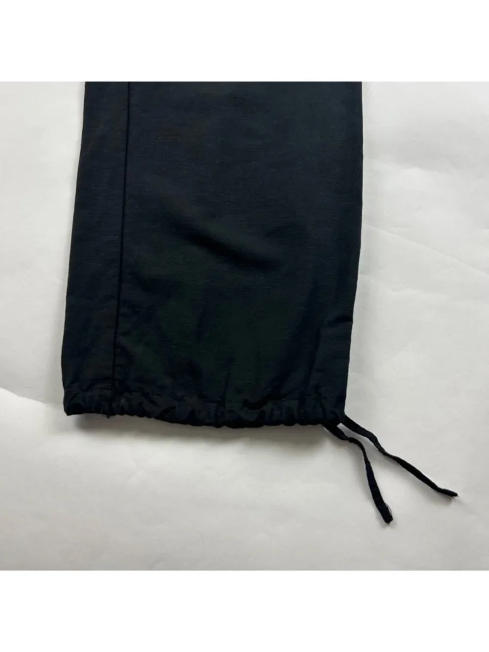 H&M Black Linen Blend Relaxed Jogger Pant M
